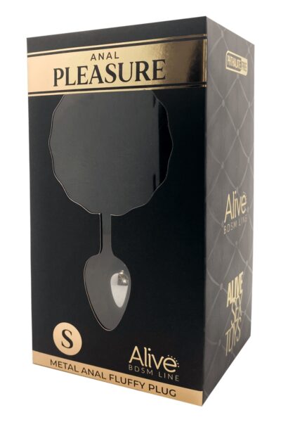 Plug Anal Fluffy S Noir - Alive