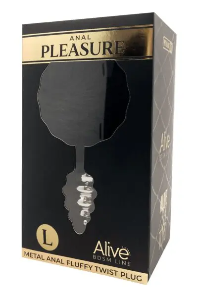 Boite Plug Anal Fluffy Twist L Noir - Alive Plug Anal Fluffy Twist L Noir - Alive