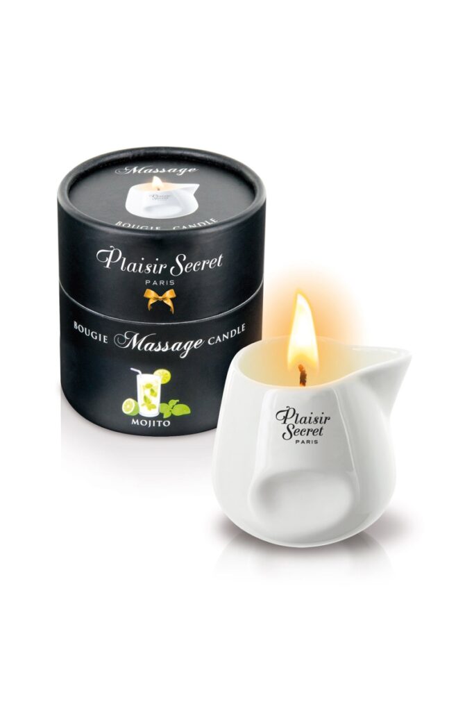 Bougie de massage gourmande à la texture douce et soyeuse. Idéale pour des baisers sur la peau.