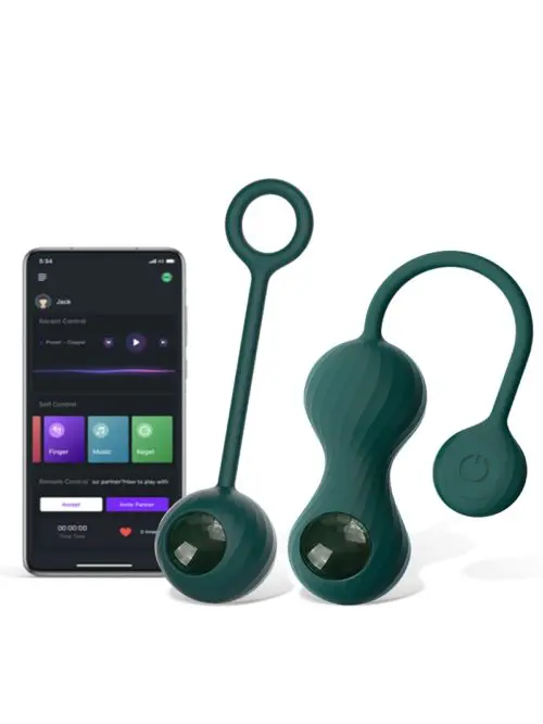 Boules de Kegel vibrantes connectées - Magic Motion 1 Set de boules de Kegel haute qualité, vibrantes et connectées, avec poids modifiable.