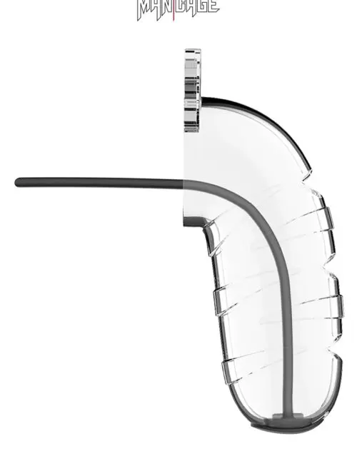 Cage à pénis 12,5cm avec plug d'urètre 17 - ManCage