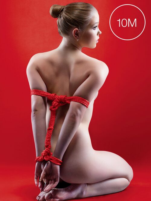 Corde de bondage 10m rouge - Ouch!