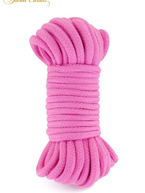 Corde de bondage rose 10m - Sweet Caress