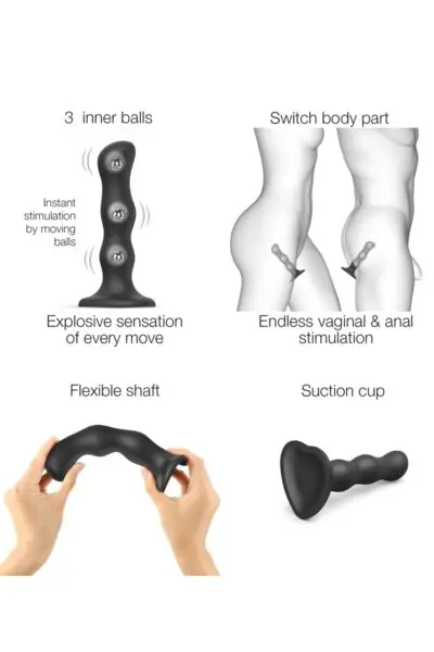 Dildo Geisha XL Noir - Strap-On-Me