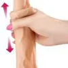 Gode ultra-réaliste 19 cm Real Joe - Real Body 2 Un pénis flexible et ultra doux, d’un réalisme révolutionnaire avec un va-et-vient du prépuce, des testicules souples à billes mouvantes et une ventouse puissante pour fixation sur toutes surfaces.