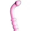 Gode verre n°8 Pink - Glossy Toys 1 Luxueux dildo en verre rose translucide, ultra résistant, de la marque Glossy Toys. Le gode Glossy n°8 peut être utilisé par l'une ou l'autre de ses extrémités pour offrir une stimulation différente.