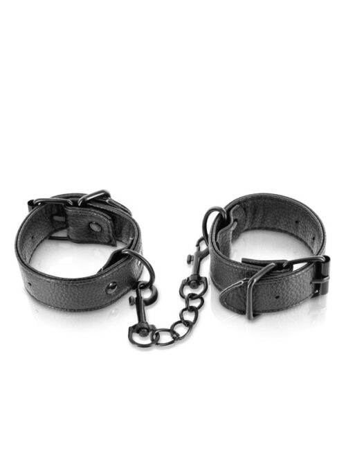 Menottes Simili Cuir Ajustables - Fetish Tentation