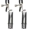 Pinces à tétons vibrantes - Taboom 4 Les pinces à tétons vibrantes et réglables en pression "Adjustable Vibrating Clamps" de la marque Taboom sont idéales pour s'initier à la stimulation de la poitrine et des mamelons.