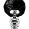 Plug Anal Fluffy Twist L Noir - Alive Plug Anal Fluffy Twist L Noir - Alive