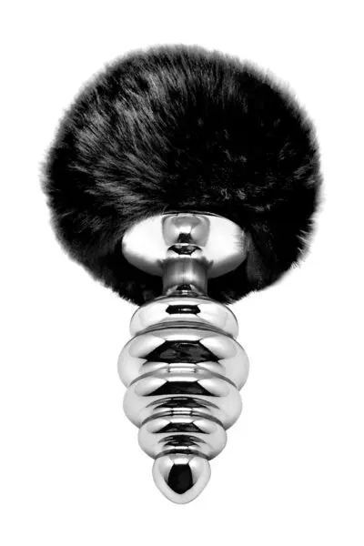 Plug Anal Fluffy Twist L Noir - Alive Plug Anal Fluffy Twist L Noir - Alive