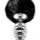 Plug Anal Fluffy Twist L Noir - Alive