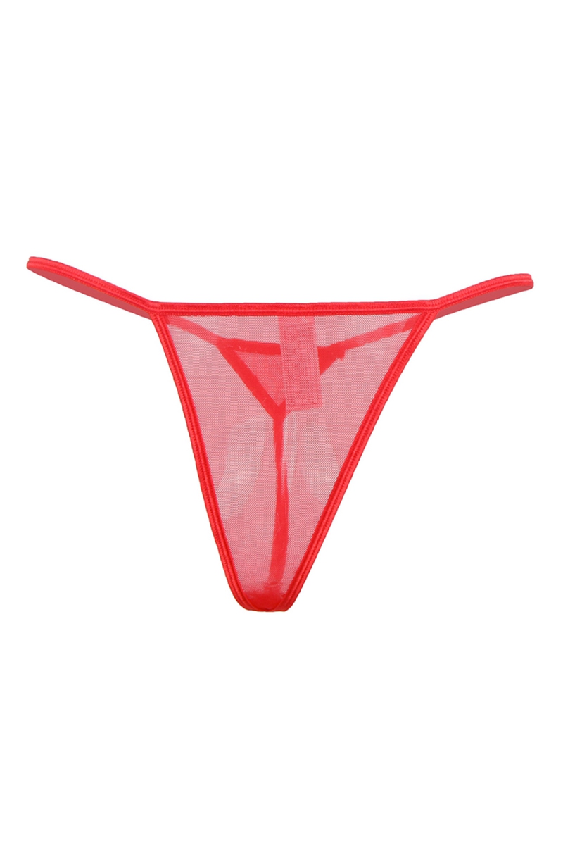 Porte-jarretelles Wetlook Avec String Rouge Paris Hollywood - Neuf Avec étiquettes, Lingerie Coquine