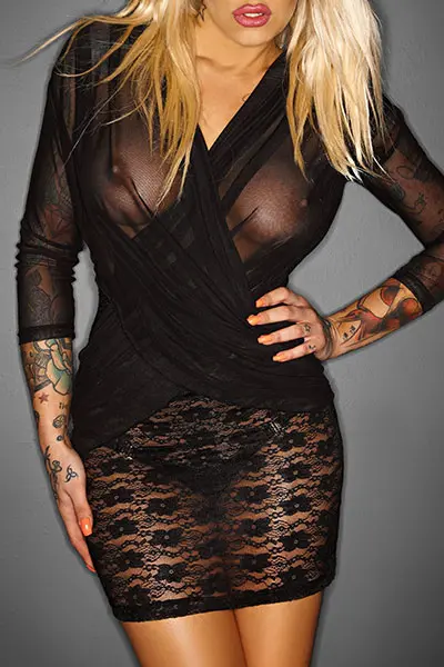 Robe Flirty - Noir Handmade