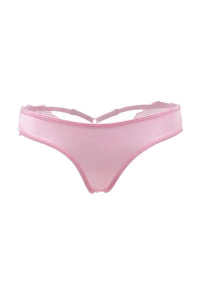 String brésilien rose - Paris Hollywood 4 Superbe string brésilien rose avec attaches réglables dans le bas du dos, par Paris Hollywood.