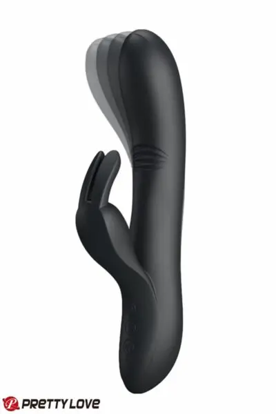 Vibro Rabbit Dylan noir - Pretty Love 1 Vibro Rabbit Dylan noir - Pretty Love
