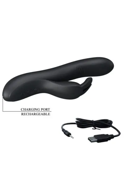 Vibro Rabbit Dylan noir - Pretty Love 2 Vibro Rabbit Dylan noir - Pretty Love