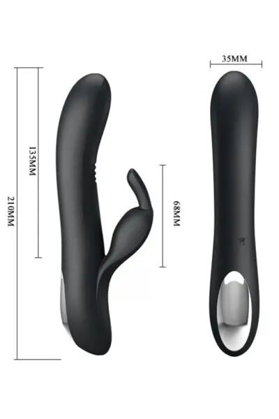 Vibro Rabbit Dylan noir - Pretty Love 4 Vibro Rabbit Dylan noir - Pretty Love