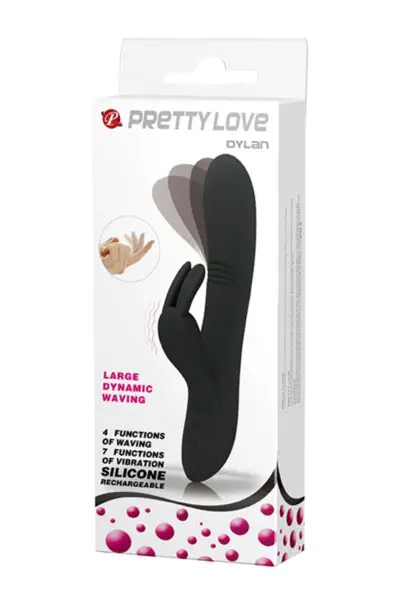 Vibro Rabbit Dylan noir - Pretty Love 5 Vibro Rabbit Dylan noir - Pretty Love