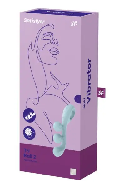 Vibromasseur Tri Ball 2 Bleu - Satisfyer 5 Vibromasseur Tri Ball 2 Bleu - Satisfyer