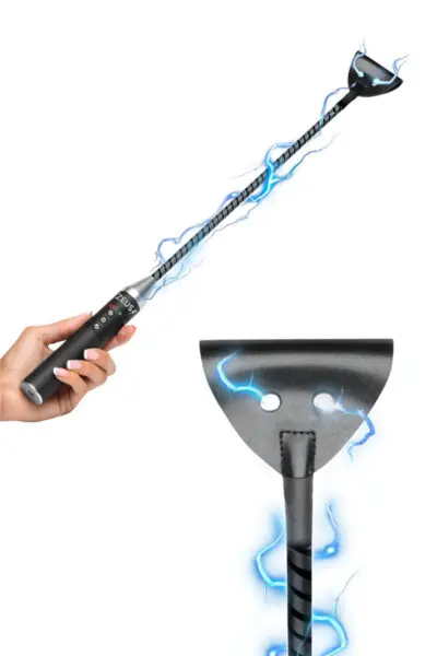 Cravache à Électro-Stimulation - Zeus Electrosex 2 La marque Zeus Electrosex propose une solide cravache E-stim, rechargeable, idéale pour les amateurs comme pour les novices en électro-stimulation.