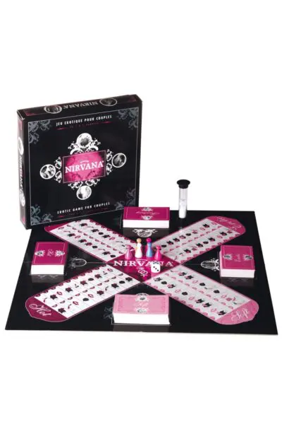 Nirvana - Lovely Planet Atteindrez vous le Nirvana? Ce jeu de société pour un à trois couples vous permet de passer une soirée coquine et excitante entre amis et de les découvrir plus intimement.