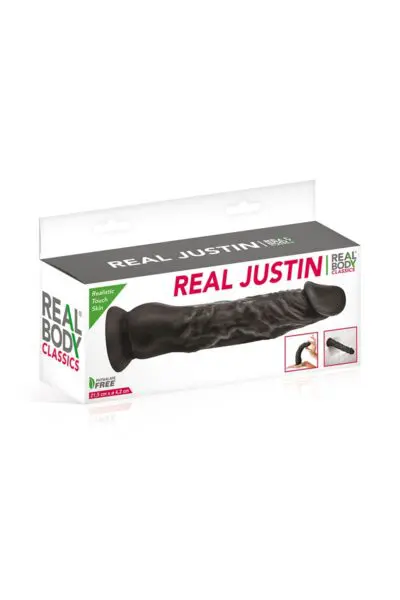 Gode réaliste Real Justin 21 cm noir - Real Body 3 Gode réaliste Real Justin 21 cm noir - Real Body
