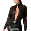 Mini Robe Opium F348 - Noir Handmade Mini Robe Opium F348 - Noir Handmade