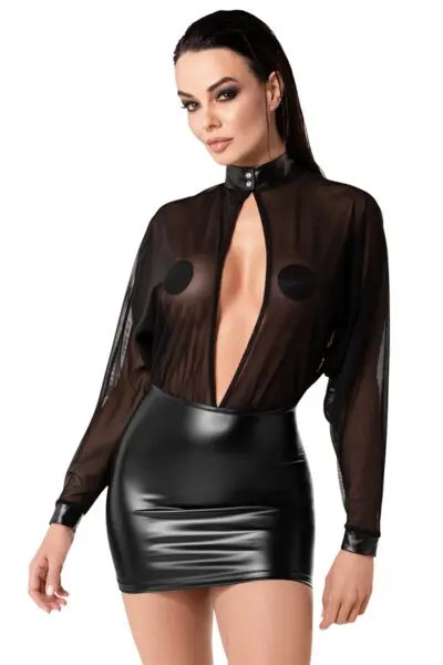 Mini Robe Opium F348 - Noir Handmade Mini Robe Opium F348 - Noir Handmade