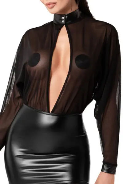 Mini Robe Opium F348 - Noir Handmade Details Avant Mini Robe Opium F348 - Noir Handmade