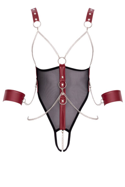 Body de Bondage Ouvert et Seins nus - Cottelli Bondage - Lingerie BDSM