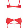 Ensemble Lingerie 3 Pièces Ouvert Rouge - Cottelli Lingerie - Dessous rouge femme