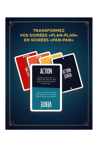 Action ou Vérité - Carta Sutra - Jeux coquins pour couples Action ou Vérité - Carta Sutra - Jeux coquins pour couples