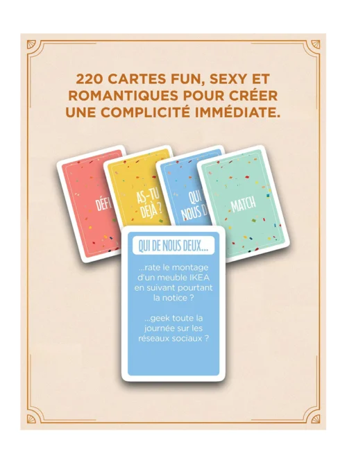 Premier Date - Carta Sutra - Jeu coquin à deux