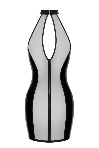 Mini Robe Semi-Transparente Luxuria F370 - Noir Handmade - Robe de soirée coquine Mini Robe Semi-Transparente Luxuria F370 - Noir Handmade - Robe de soirée coquine