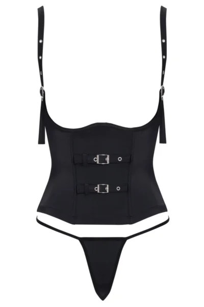 Ensemble Corset Seins Nus Noir - Cottelli Party - Lingerie coquine Ensemble Corset Seins Nus Noir - Cottelli Party - Lingerie coquine