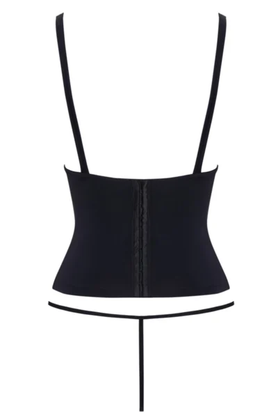 Ensemble Corset Seins Nus Noir - Cottelli Party - lingerie noir sexy Ensemble Corset Seins Nus Noir - Cottelli Party - lingerie noir sexy