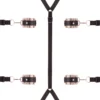 Kit Sangles de Lit BDSM - Rosy Gold - Sangles de bondage Kit Sangles d’Attache au Lit BDSM - Rosy Gold - Sangles de bondage