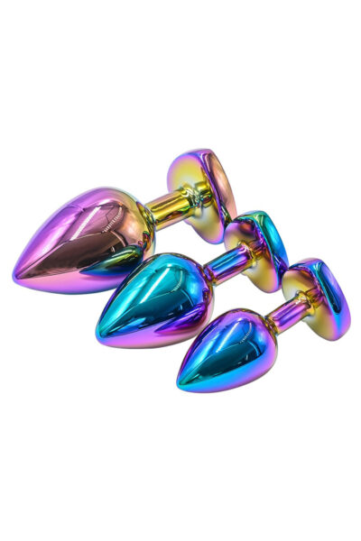 3 Plugs Anaux Coeur Crystal Heart - DIK - Plaisir anal 3 Plugs Anaux Coeur Crystal Heart - DIK - Plaisir anal